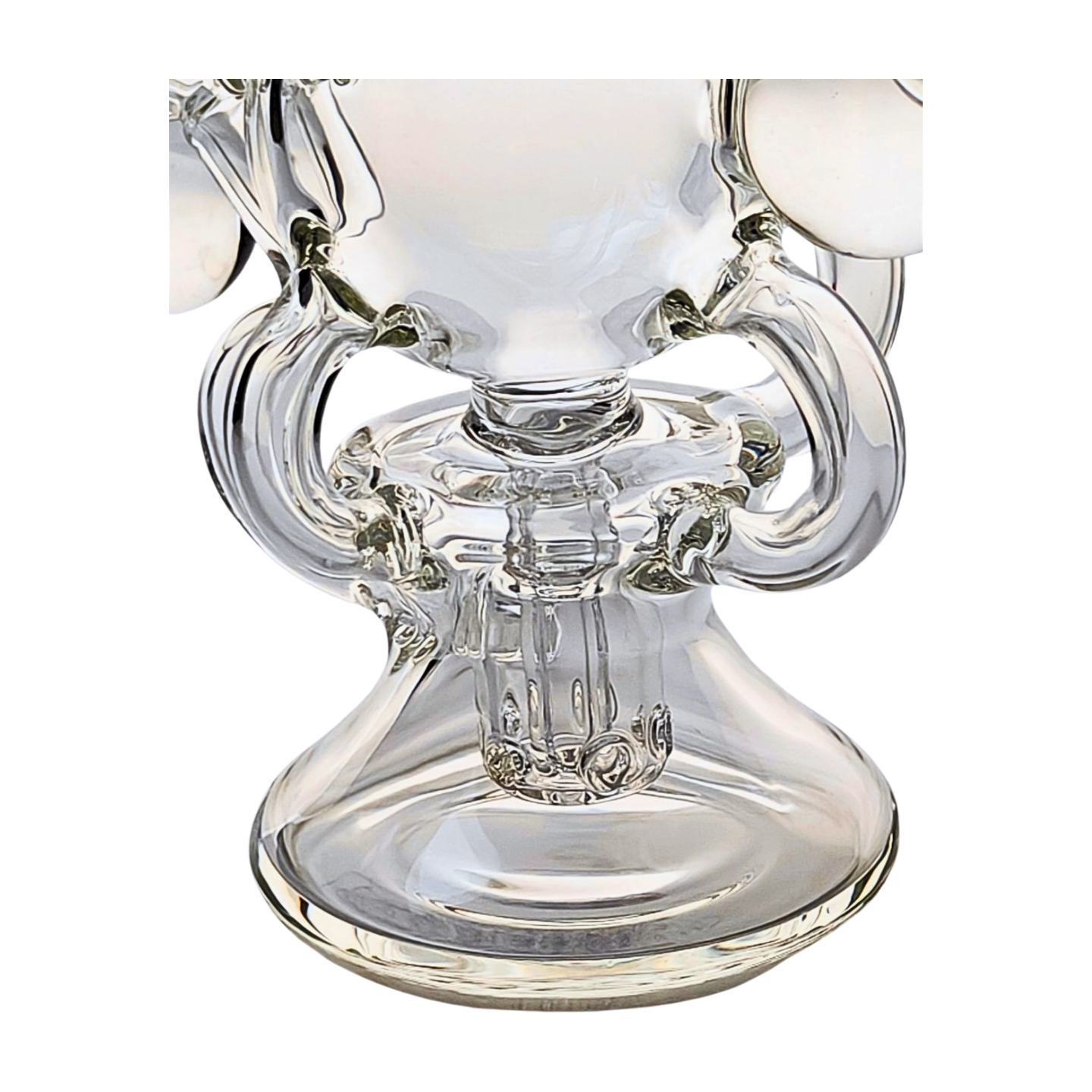 Miniature Concentrate Recycler Rig, 5.5" Inches Tall, Includes 14mm Nail, Clear Glass